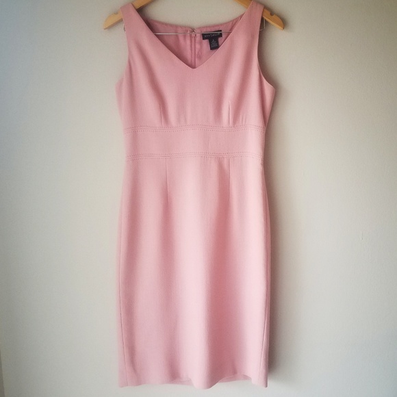 Ann Taylor Dresses & Skirts - ANN TAYLOR Pink Knee-length Sleeveles Pencil Dress